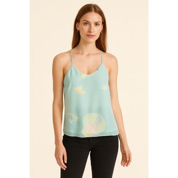 Show Me Your Mumu Carson Flowy Tank in Blue Seashell Print | Size Small - Picture 1 of 7